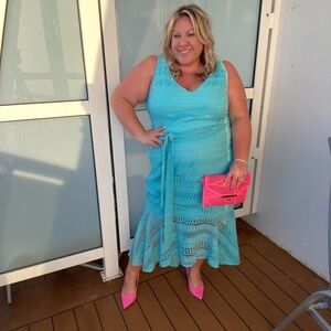 City Chic Turquoise dress